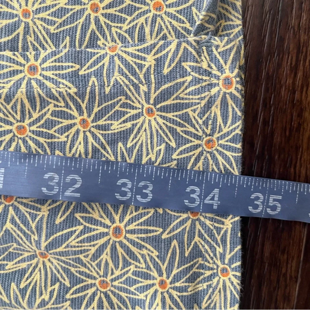 Toad & co cue wrap floral soft tie blue gold outdoor dress small - Picture 9 of 10